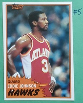 1981 Topps Base Set #E68 Eddie Johnson