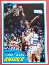 1981 Topps Base Set #E85 DeWayne Scales