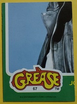 1978 Topps Grease #67 John Travolta