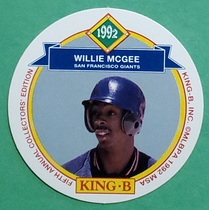 1992 King B Discs #15 Willie McGee