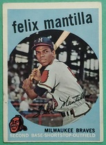 1959 Topps Base Set #157 Felix Mantilla