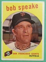 1959 Topps Base Set #526 Bob Speake