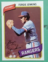 1980 Topps Base Set #390 Fergie Jenkins