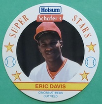 1989 MSA Holsum Schaefer Superstar Discs #7 Eric Davis