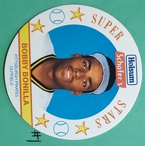 1989 MSA Holsum Schaefer Superstar Discs #15 Bobby Bonilla