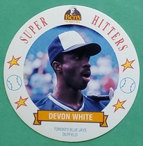 1992 MSA Bens Super Hitters Discs #4 Devon White
