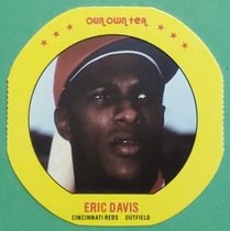 1987 MSA Our Own Tea Discs #7 Eric Davis