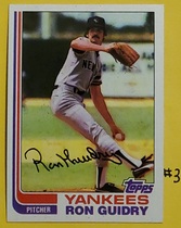 1982 Topps Base Set #9 Ron Guidry