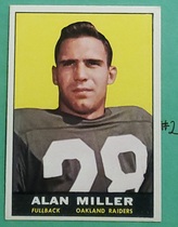 1961 Topps Base Set #185 Alan Miller