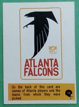 1966 Philadelphia Base Set #13 Falcons Players