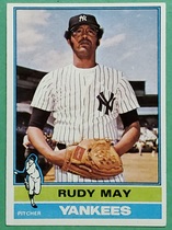 1976 Topps Base Set #481 Rudy May