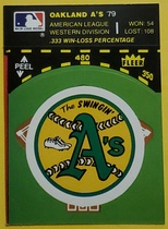 1981 Fleer Team Logo Stickers #NNO Athletics