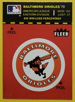 1981 Fleer Team Logo Stickers #NNO Orioles