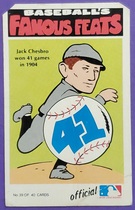 1972 Fleer Famous Feats #39 Jack Chesbro