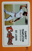 1981 Other Perma-Graphics Super Star Credit Cards #10 Garry Templeton
