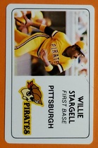1981 Other Perma-Graphics Super Star Credit Cards #14 Willie Stargell