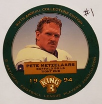 1994 King B Discs #15 Pete Metzelaars