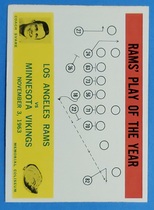 1964 Philadelphia Base Set #98 Rams' POY