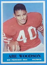 1964 Philadelphia Base Set #166 Abe Woodson