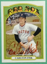 2021 Topps Heritage High Number Real One Autos Special Edition Red Ink #ROA-CF Carlton Fisk