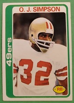 1978 Topps Base Set #400 O.J. Simpson