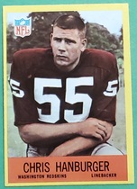 1967 Philadelphia Base Set #183 Chris Hanburger