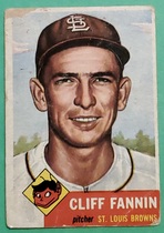 1953 Topps Base Set #203 Cliff Fannin