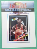 1992 Topps Archives Master Photos 1981 #1984 Hakeem Olajuwon