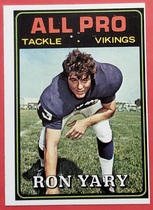 1974 Topps Base Set #125 Ron Yary