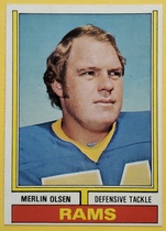 1974 Topps Base Set #205 Merlin Olsen
