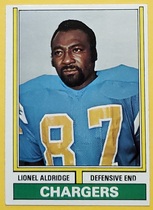 1974 Topps Base Set #281 Lionel Aldridge