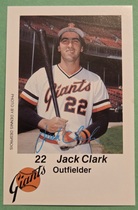 1980 Team Issue San Francisco Giants Police #NNO Jack Clark