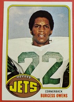 1976 Topps Base Set #378 Burgess Owens