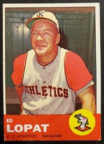 1963 Topps Base Set #23 Ed Lopat