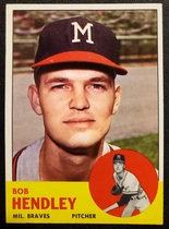 1963 Topps Base Set #62 Bob Hendley