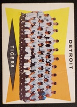 1960 Topps Base Set #72 Tigers Checklist