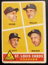1960 Topps Base Set #468 Cardinals Coaches