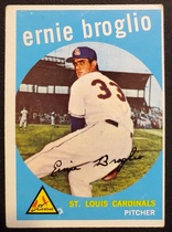 1959 Topps Base Set #296 Ernie Broglio