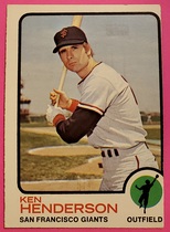 1973 Topps Base Set #101 Ken Henderson