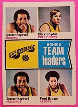1974 Topps Base Set #97 Seattle Sonics