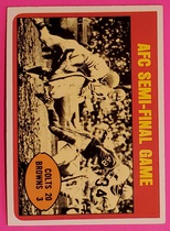 1972 Topps Base Set #135 AFC Semi-Final Game