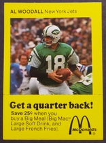 1975 McDonalds Quarterbacks #NNO Al Woodall