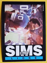 1985 Topps Base Set #63 Billy Sims