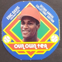 1988 Our Own Tea Discs #12 Eric Davis