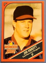 1990 Wonder Bread Stars #3 Jim Abbott