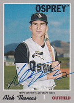 2019 Topps Heritage Minor League Real One Autos #ROA-AT Alek Thomas