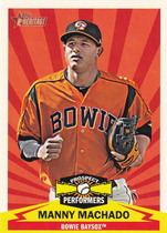 2012 Topps Heritage Minors Prospect Performers #PPMM Manny Machado