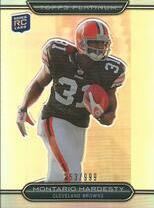 2010 Topps Platinum Rookie Refractors /999 #16 Montario Hardesty