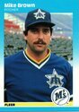 1987 Fleer Glossy #583 Mike G. Brown