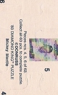 1983 Donruss Mickey Mantle Puzzle #4 Mantle Puzzle